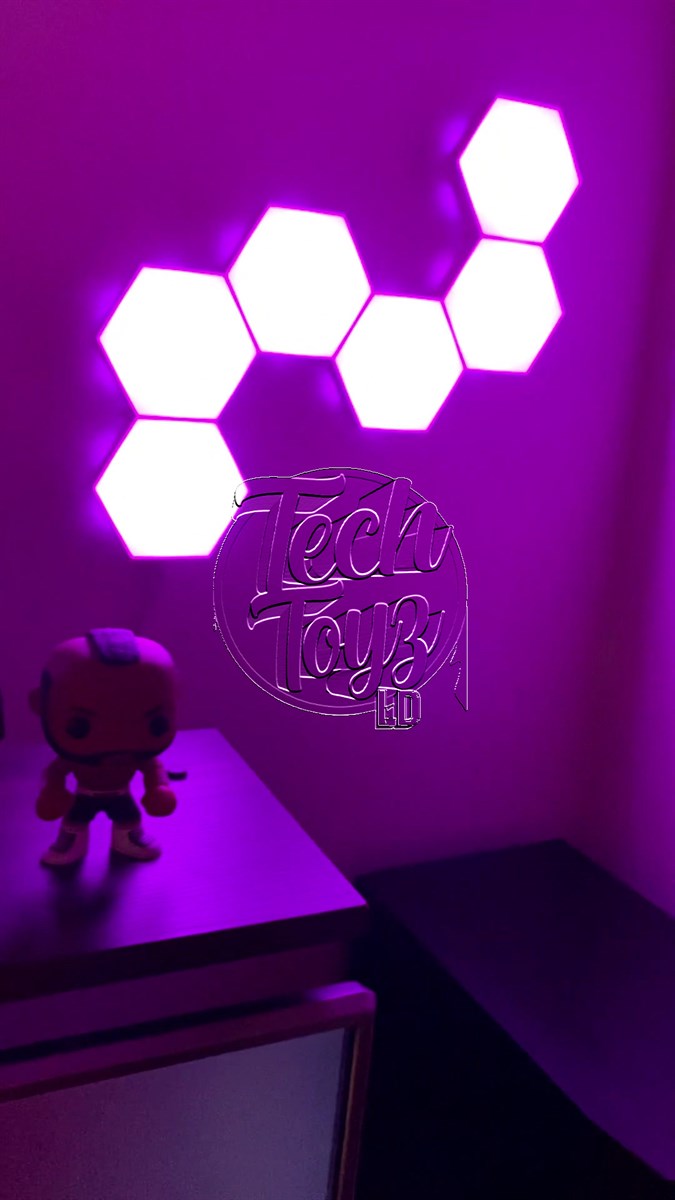 Luces hexagonales 6 piezas