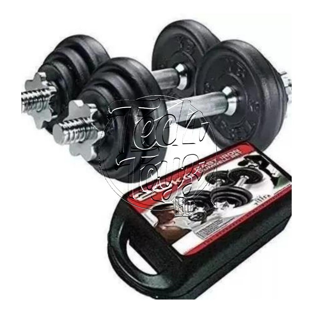 Kit de mancuernas pesas 20 kilos 12 discos