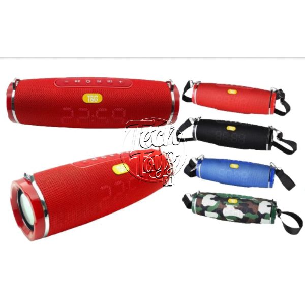 Parlante Portátil T&G Bluetooth Reloj Recargable TG-176