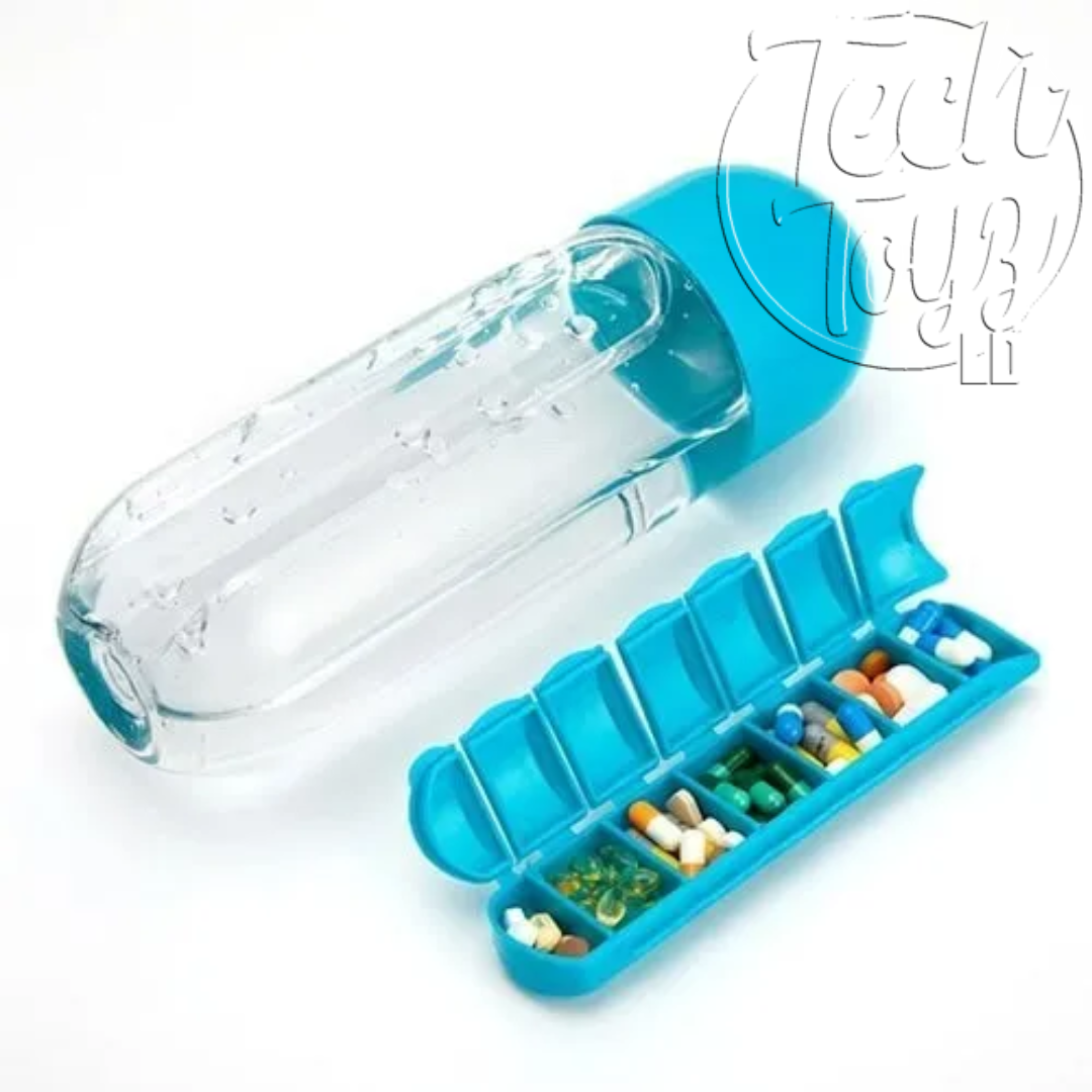 LD1012 BOTILITO TERMO CON PASTILLERO SEMANAL PORTATIL - Image 2